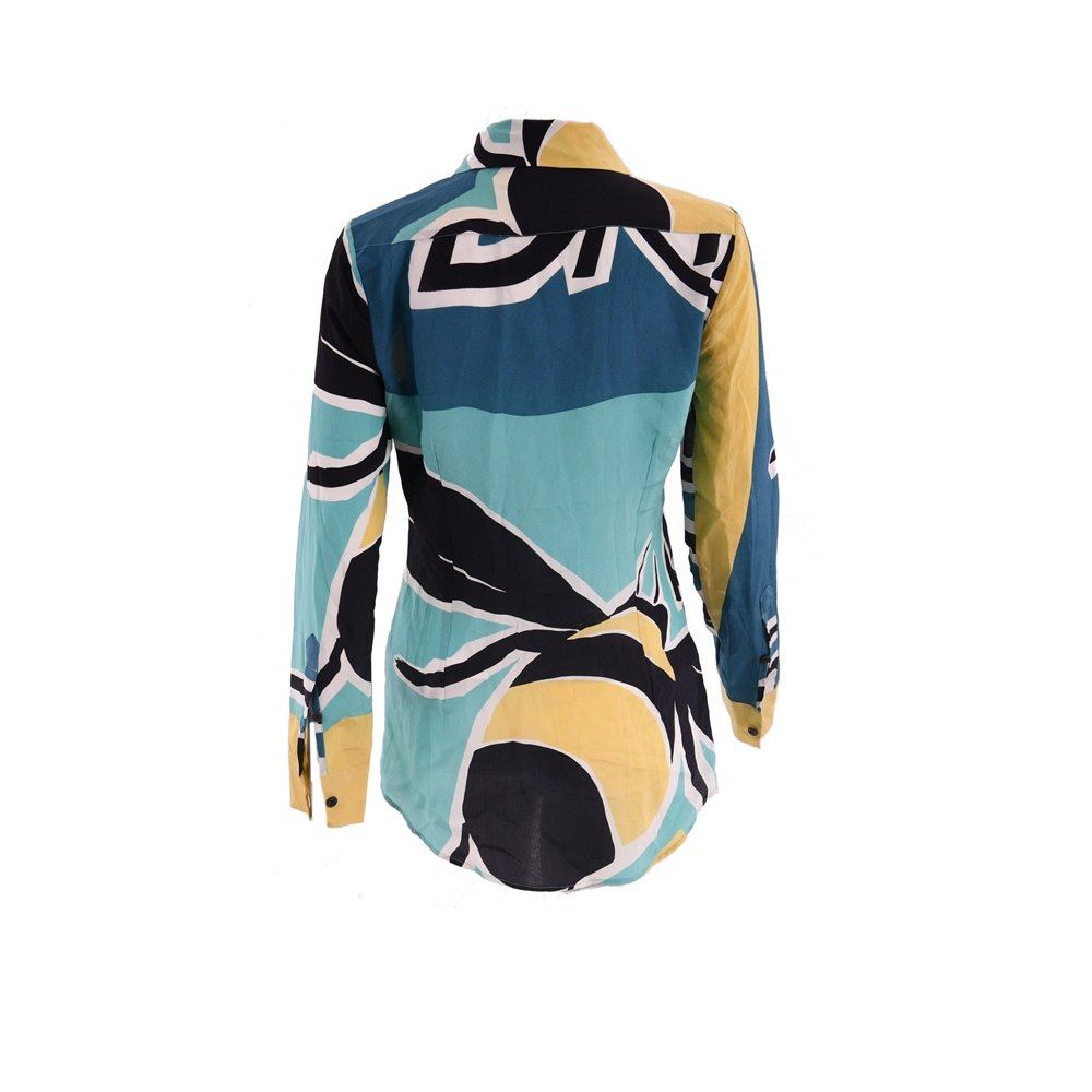 Multicolor Buttoned Blouse