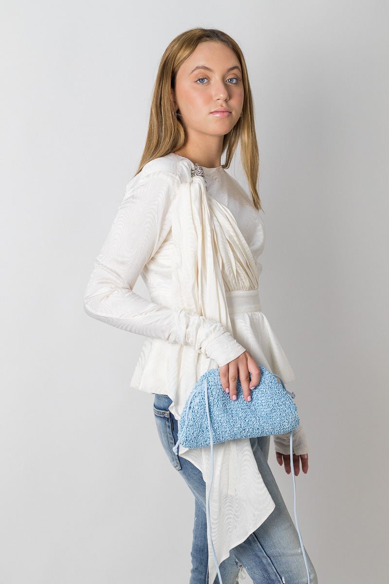 Dodo Bar Or White Shirt With Shoulder PinSize:M