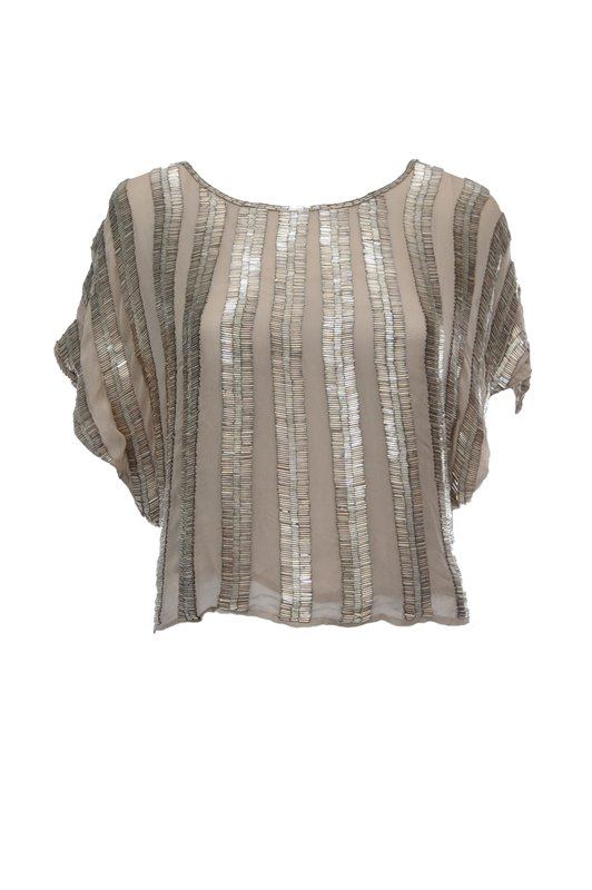 Top Shop Blouse with Strippes