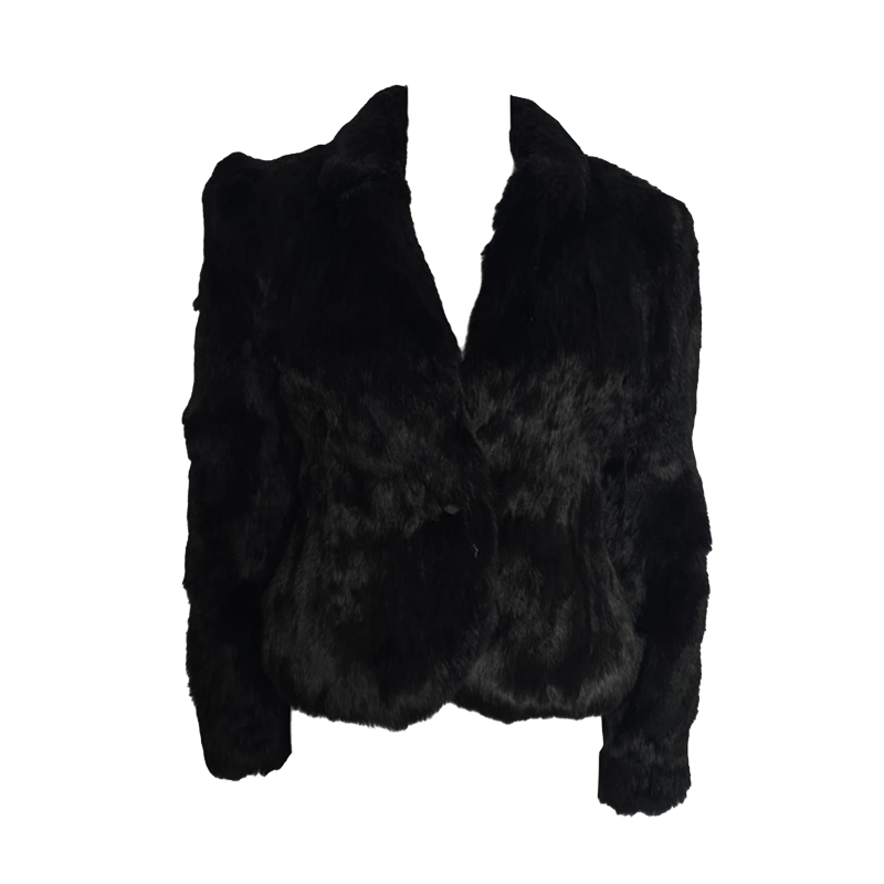 Vintage Black Fur Jacket