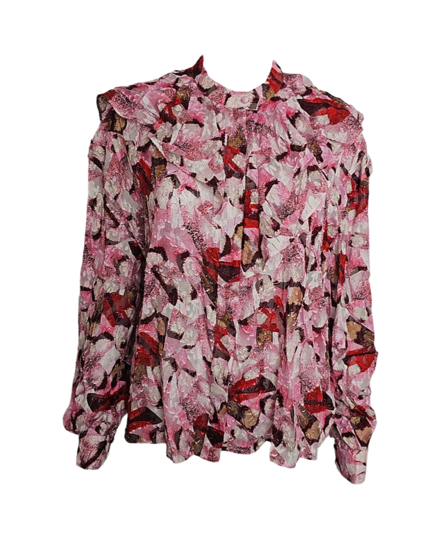 Iro Buttoned Colorfull Blouse