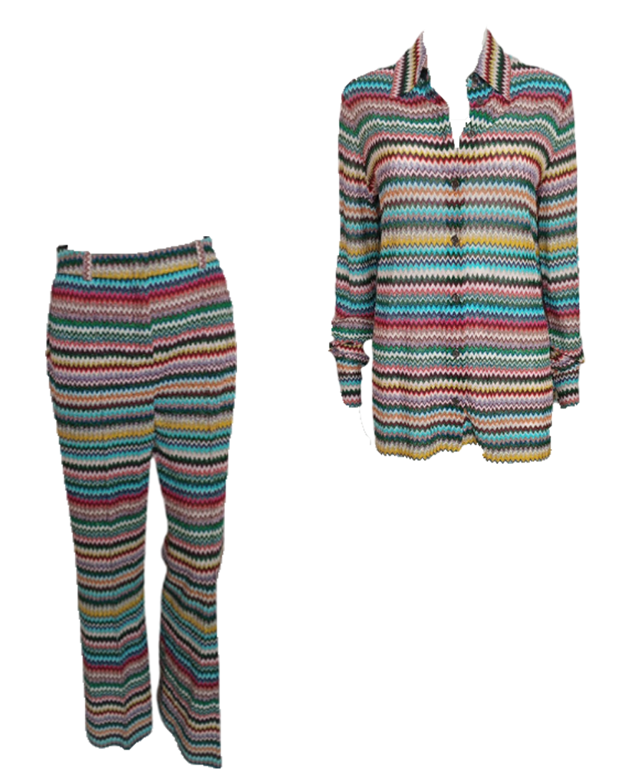 Missoni Blouse and Pants Colorful Set