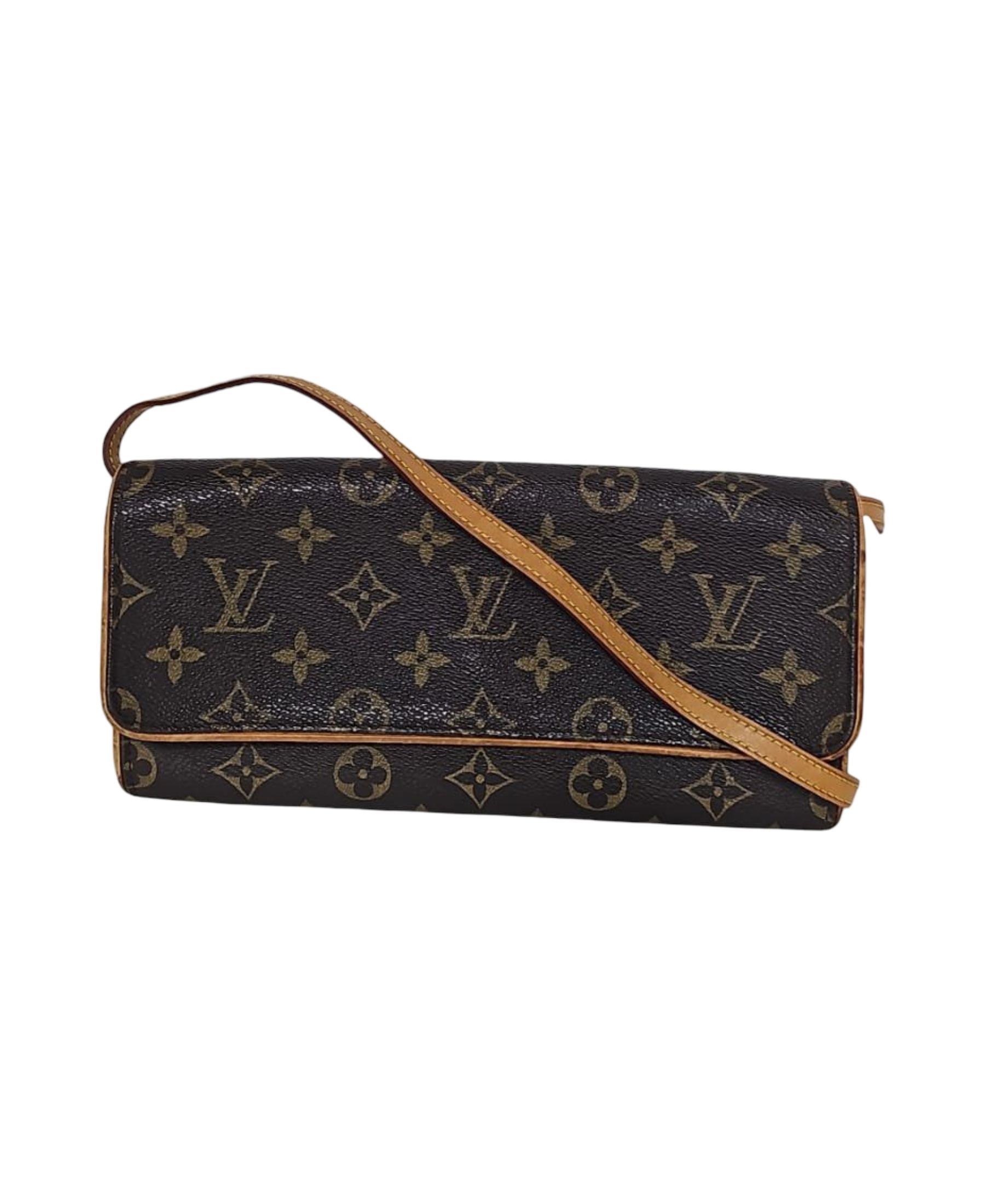 תיק קרוסבאדי ונטג' לואי ויטון Pochette Twin חום